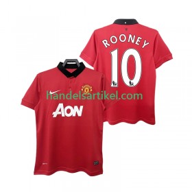 Manchester United ROONEY 10 2013 2014 Retro Heim Trikotsatz Kurzarm